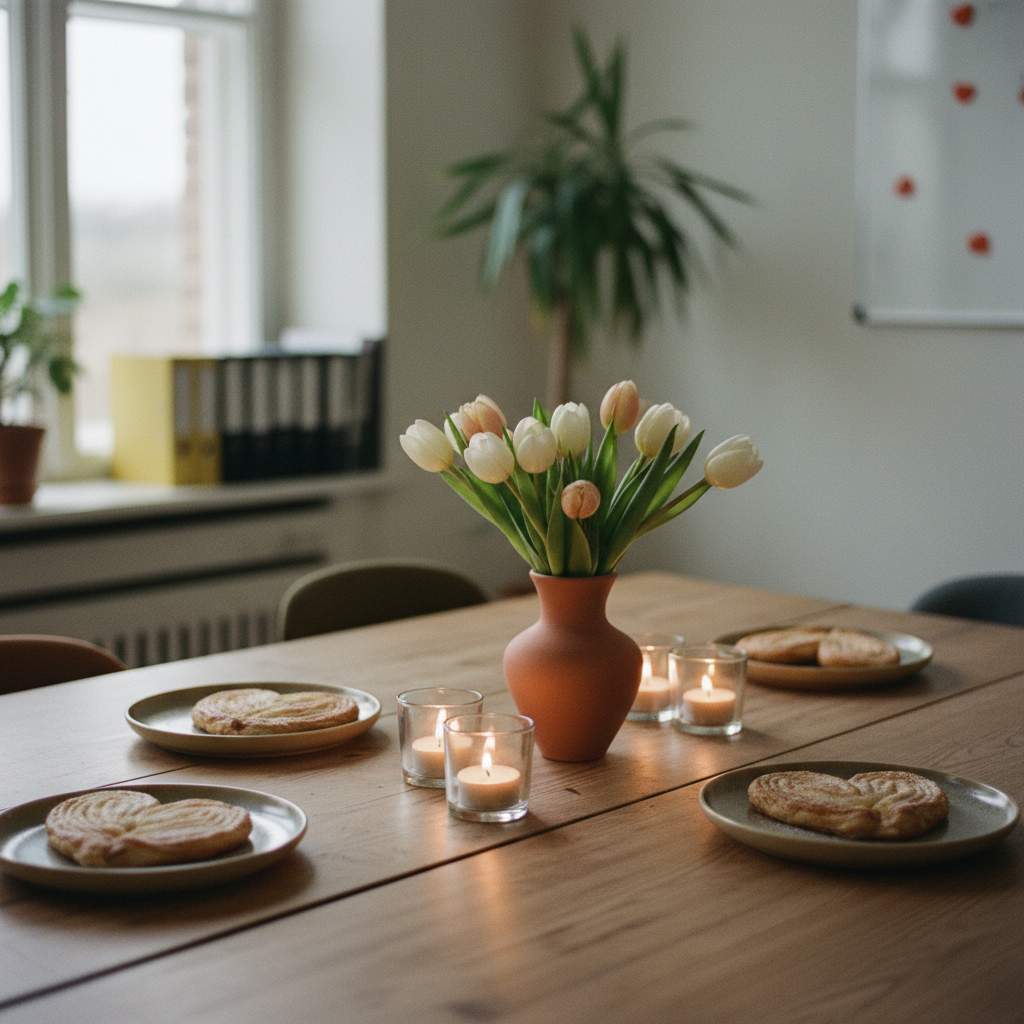 Valentinsdag på kontoret – sådan skaber frokosten en hyggelig stemning